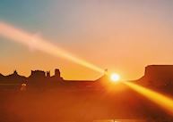 View from cabin porch, Monument Valley