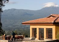 Breakfast at Sabyinyo Silverback Lodge, Ruhengeri