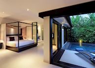 The interior of a Pool Villa at the Fusion Maia