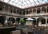 Colonial courtyard of the Novotel Casa Real, Cuzco Colonial courtyard of the Novotel Casa Real, Cuzco