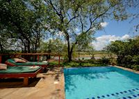 Deluxe tent, Selous Riverside Safari Camp, Selous Game Reserve Deluxe tent, Selous Riverside Safari Camp, Selous Game Reserve