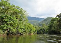 The Tutoh River winds through Mulu National Park The Tutoh River winds through Mulu National Park