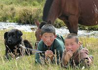 Mongolian Children Mongolian Children