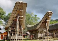 Traditional village houses, Tana Toraja, Indonesia Traditional village houses, Tana Toraja, Indonesia