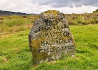 Jacobite gravestone at Culloden Jacobite gravestone at Culloden