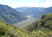 Views of the Sacred Valley from the Huchuy Qosqo trek Views of the Sacred Valley from the Huchuy Qosqo trek