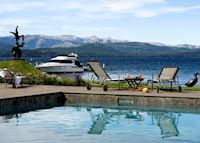 View from the pool at Hotel el Casco, Bariloche View from the pool at Hotel el Casco, Bariloche