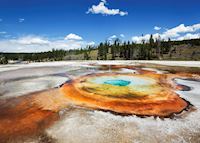 Old Faithful Geyser Basin, Yellowstone National Park Old Faithful Geyser Basin, Yellowstone National Park
