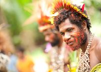 Lowland clansmen, Tufi, Papua New Guinea Lowland clansmen, Tufi, Papua New Guinea