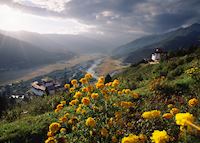 Bhutan mountain scenery Bhutan mountain scenery