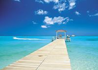 The sea is turquoise in Mauritius The sea is turquoise in Mauritius