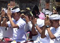 Blessing at Tirtha Empul, Ubud Blessing at Tirtha Empul, Ubud
