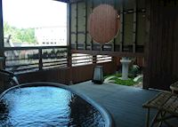 Private open air bath, Grand Hotel Tsuruga Private open air bath, Grand Hotel Tsuruga