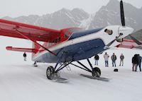 Glacier landing, Talkeetna Glacier landing, Talkeetna