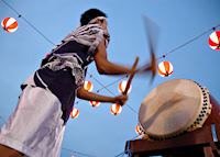 Bon odori drummer, Japan Bon odori drummer, Japan