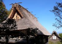Thatched houses, Hida folk village Thatched houses, Hida folk village