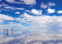 Reflections on the Salar de Uyuni, Bolivia Reflections on the Salar de Uyuni, Bolivia