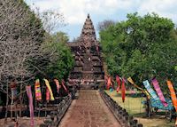 Entering through the east gate of Phanom Rung Entering through the east gate of Phanom Rung
