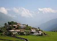Village in the Annapurna foothills Village in the Annapurna foothills