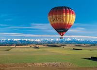 Ballooning over the Canterbury Plains, New Zealand Ballooning over the Canterbury Plains, New Zealand