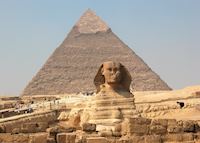 The Sphinx and Pyramid of Khafre, Giza The Sphinx and Pyramid of Khafre, Giza