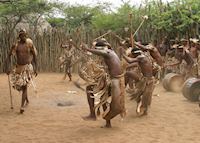 Zulu dancers at Thanda Zulu dancers at Thanda