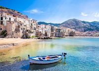 Beach at Cefalù, Sicily Beach at Cefalù, Sicily