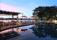 Pool at dusk, Riva Surya Pool at dusk, Riva Surya