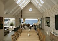 The dining room, The Boatshed, Waiheke Island The dining room, The Boatshed, Waiheke Island