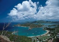 View of English Harbour from Shirley Heights, Antigua View of English Harbour from Shirley Heights, Antigua