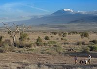 Enjoying a walking safari with the Maasai Enjoying a walking safari with the Maasai