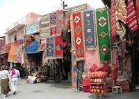 Carpet Shop in Marrakesh Souks Carpet Shop in Marrakesh Souks