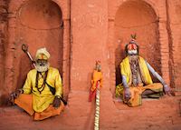 Sadhus at Pashupatinath Temple Sadhus at Pashupatinath Temple