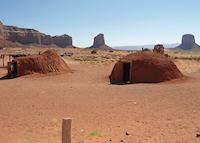 Traditional Navajo Hogans, Monument Valley Traditional Navajo Hogans, Monument Valley