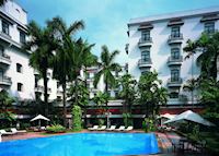 Pool area at the Oberoi Grand, Calcutta Pool area at the Oberoi Grand, Calcutta
