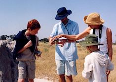 Family safari in the Kwando Concession