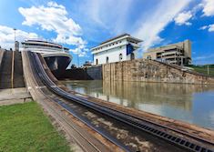 Cruise ship on the Panama Canal