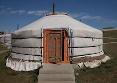 Traditional Ger Tent, Khustaii Ger Camp, Khustaii Nuruu National Park