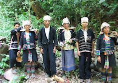 Akha tribes people living near Muang Sing, Laos