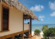 Beachfront bungalow, Etu Moana Boutique Beach Villas, Aitutaki