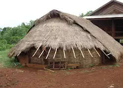 Pnong traditional house, Sen Monorom