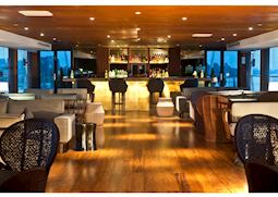 Indoor lounge on the Aqua Mekong