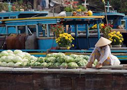 Cai Rang floating market, Can Tho