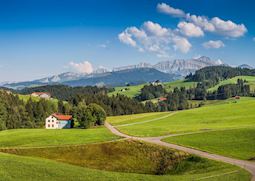 Rolling hills of the Appenzell valley