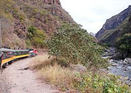 Train journey through Copper Canyon