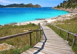 Nostra Senora beach, Islas Cies, Galicia, Spain