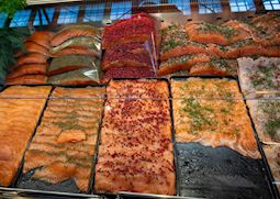 Salmon market stall, Helsinki