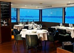 Dining room on the Aqua Mekong
