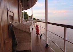 Shared balcony on the RV Kalaw Pandaw