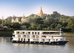 Sanctuary Ananda cruising on the Ayeyarwady